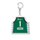 日立ハイテク クーガーズ🏀公式ショップの#01 星 香那恵：アクリルキーホルダー（ユニフォーム） Acrylic Key Chain