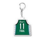 日立ハイテク クーガーズ🏀公式ショップの#11 ファール アミナタ：アクリルキーホルダー（ユニフォーム） Acrylic Key Chain
