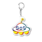 ャ'sサイケのUFO Acrylic Key Chain