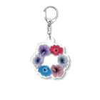 ヒイラギウズのAnemone-輪-colorful Acrylic Key Chain