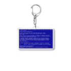 Ａ’ｚｗｏｒｋＳの一番コワいヤツ　ブルースクリーン Acrylic Key Chain