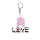 Ａ’ｚｗｏｒｋＳのLOVE UP アクリルキーホルダー