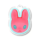 ✨🌈✨ユラクラカン🇯🇵 ✨🌈✨のつよつよ！ピンクのうさぎさん！ Acrylic Key Chain