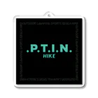 .P.T.I.N. HIKEの.P.T.I.N. HIKE - SQUARE LOGO BLACK アクリルキーホルダー