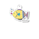 クレヨン工房のお洒落が好きなお魚さん Acrylic Key Chain