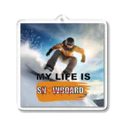 ArtDesignWorksのスノーボードスポーツ Acrylic Key Chain