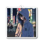 El Sol 85のパーカーフードの少女　池袋編 Acrylic Key Chain