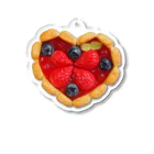 smile☆connectのイチゴのシャルロットケーキ Acrylic Key Chain