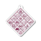 ANKO PRODUCTの和スイーツ井桁仕切 紫 Acrylic Key Chain