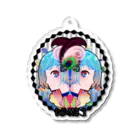 岩村月子SUZURI店の双子座♊ Acrylic Key Chain