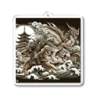 Moichi Designs Shop-2023の龍虎双舞 Acrylic Key Chain