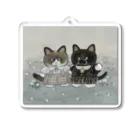 haupi_collectionの似顔絵らぶめめちゃん(背景あり) Acrylic Key Chain