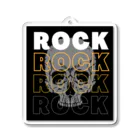 ロック堂のスカルROCK アクリルキーホルダー