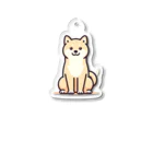 WANnyanDesign 犬猫イラストレーターの柴犬２（チョコン） アクリルキーホルダー