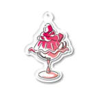 スイカマートのいちごゼリーアクキー(カラー) Acrylic Key Chain