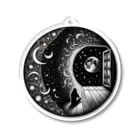 kazeou（風王）の孤独の月(AI生成) Acrylic Key Chain