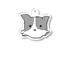 5a2oの動物シリーズ　犬　パピヨン Acrylic Key Chain