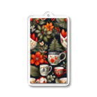 (っ◔◡◔)っ ♥ Le Petit Trésor ♥の花の詩カップ(The Flower Poetry Cup) Acrylic Key Chain