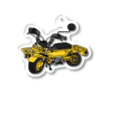 はばたきのトラックみたいな黄色いバイク Acrylic Key Chain