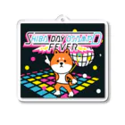 しっぽ堂のシバデー　オサンポ　フィーバー　カラフル Acrylic Key Chain