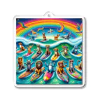 assorted goodsの賑やかサーフィン🏝️ Acrylic Key Chain