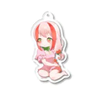 KICOCHIyaのミルキーベリーちゃん（おすわり） Acrylic Key Chain