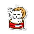 mkumakumaのサヴァ缶招きにゃんこ Acrylic Key Chain