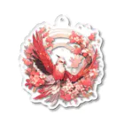 ファンタジー屋の桜と紅鳥 アクリルキーホルダー