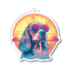 dogsdream8246のcocker sunset Acrylic Key Chain