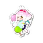 ひみつの甘味処 -SUZURI店-のひみつのお団子あまなオリジナルグッズ Acrylic Key Chain