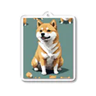 command jj1のピクセル柴犬 Acrylic Key Chain