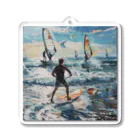 AQUAMETAVERSEのsupとwindsurfingレース　エンジェル717 2065 Acrylic Key Chain