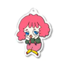 Donguri モンブランのもじもじPINKちゃん アクリルキーホルダー