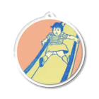 Y-C-PRINT-S-SHOPのすべり台・ガール・キーホルダー Acrylic Key Chain