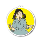 Y-C-PRINT-S-SHOPのちょけ・ガール・キーホルダー Acrylic Key Chain