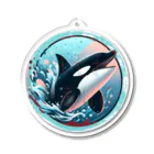 八王子やましぎのシャチ Acrylic Key Chain