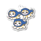 nya-mew（ニャーミュー）の三つ子001_オタマジャクシごっこ Acrylic Key Chain