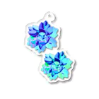 花色蓮人の氷漬けの花 Acrylic Key Chain