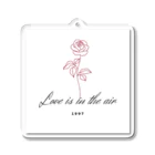 りなりのLove is in the air（バラ） Acrylic Key Chain