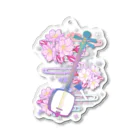 綾錦工房 りこりすの三味線 -雪月花- 【桜】 Acrylic Key Chain