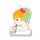 笑う動物のチュロスちゃん Acrylic Key Chain