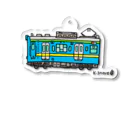 乗り物イラストレーター井上広大　オンラインショップのTRAINS commutertrain Acrylic Key Chain