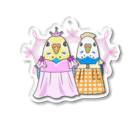 kuruminmin395963のもふもふ侍・あやめ姫＆スミレアクリルキーホルダー Acrylic Key Chain