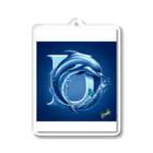 NaturalCanvasのDolphin Acrylic Key Chain