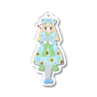 就労支援あんとのひまわりロリータちゃん Acrylic Key Chain