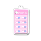 ふゆのおみせのシマエナガのおくすり Acrylic Key Chain