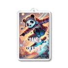 takapoonのPanda Skater Acrylic Key Chain