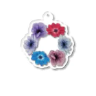 ヒイラギウズのAnemone-輪-colorful Acrylic Key Chain