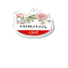 HIRINGのRETRO FLOWER アクリルキーホルダー