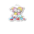 どんぐりとまつぼっくりの店のむぎゅっと Acrylic Key Chain